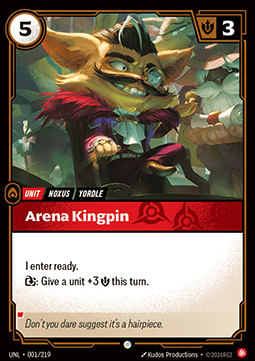 Arena Kingpin UNL-001 Common Near Mint Englisch Foil