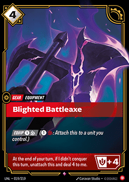 Blighted Battleaxe UNL-019 Rare Near Mint Englisch Foil