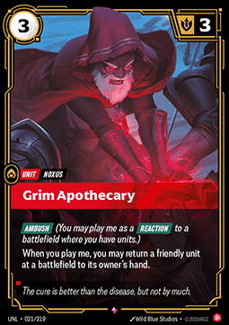 Grim Apothecary UNL-021 Rare NM Englisch Foil