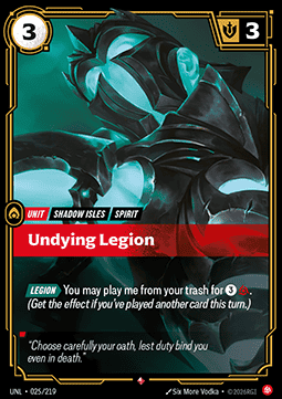 Undying Legion UNL-025 Rare Near Mint Englisch Foil