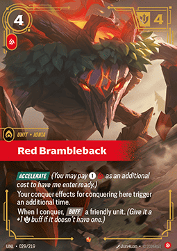 Red Brambleback (V.1) UNL-029 Epic NM Englisch Foil