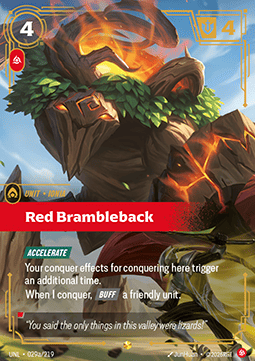 Red Brambleback (V.2) UNL-029a Showcase Excellent Englisch Foil