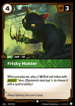 Frisky Hunter UNL-033 Common Near Mint Englisch Foil