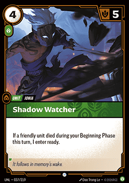 Shadow Watcher UNL-037 Common Near Mint Englisch Foil