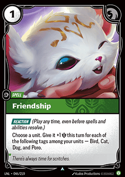 Friendship UNL-046 Uncommon NM Englisch Foil