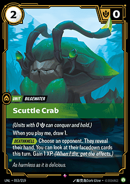 Scuttle Crab UNL-053 Rare Near Mint Englisch Foil