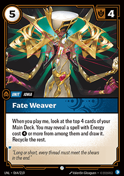 Fate Weaver UNL-064 Common Near Mint Englisch Foil