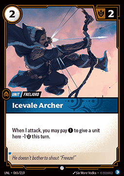 Icevale Archer UNL-065 Common Near Mint Englisch Foil
