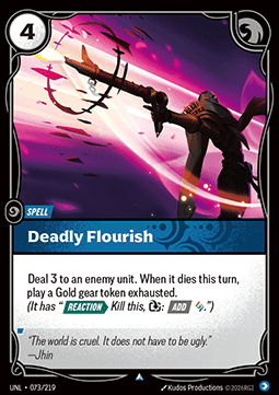Deadly Flourish UNL-073 Uncommon NM Englisch Foil