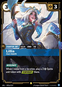 Lillia Fae Fawn (V.2) UNL-082a Showcase Near Mint Englisch Foil