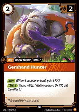 Gemhand Hunter UNL-094 Common Near Mint Englisch Foil