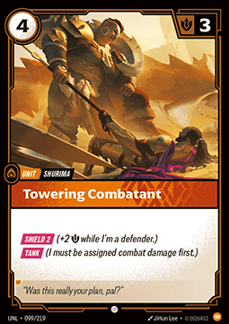 Towering Combatant UNL-099 Common Near Mint Englisch Foil