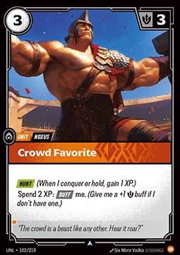 Crowd Favorite UNL-102 Uncommon Near Mint Englisch Foil