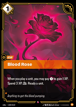 Blood Rose UNL-109 Rare NM Englisch Foil