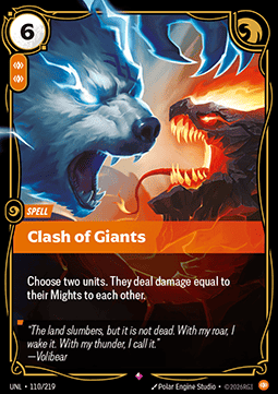 Clash of Giants UNL-110 Rare Near Mint Englisch Foil