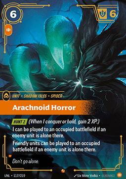 Arachnoid Horror UNL-117 Epic Near Mint Englisch Foil