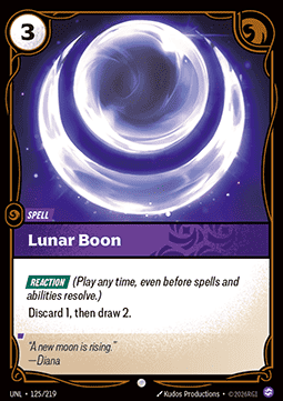 Lunar Boon UNL-125 Common Near Mint Englisch Foil
