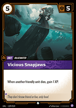 Vicious Snapjaws UNL-129 Common NM Englisch Foil