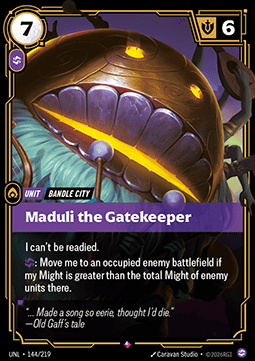 Maduli the Gatekeeper UNL-144 Rare NM Englisch Foil