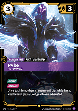 Pyke, Returned (V.2) UNL-145a Showcase Near Mint Englisch Foil