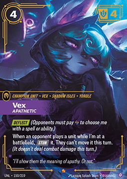Vex, Apathetic (V.1) UNL-150 Epic Near Mint Englisch Foil