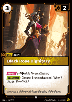 Black Rose Dignitary UNL-152 Common Near Mint Englisch Foil