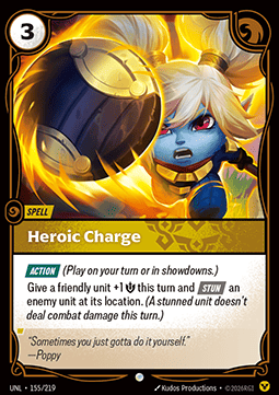 Heroic Charge UNL-155 Common Near Mint Englisch Foil