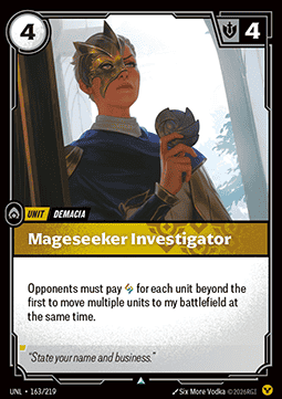 Mageseeker Investigator UNL-163 Uncommon Near Mint Englisch Foil