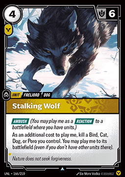 Stalking Wolf UNL-166 Uncommon NM Englisch Foil