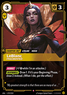 Leblanc, Fragmented (V.1) UNL-172 Rare NM Englisch Foil