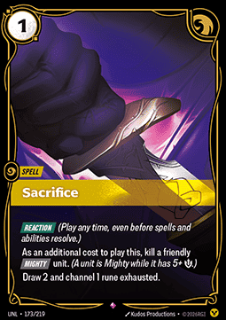 Sacrifice UNL-173 Rare Near Mint Englisch Foil