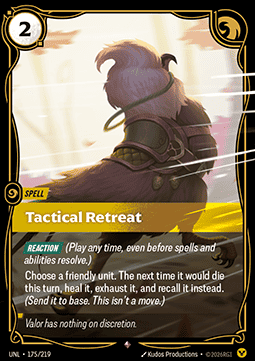 Tactical Retreat UNL-175 Rare NM Englisch Foil