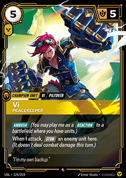 Vi, Peacekeeper UNL-176 Rare Near Mint Englisch Foil