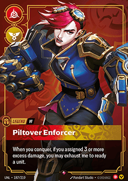 Vi, Piltover Enforcer (V.1) UNL-187 Rare Near Mint Englisch Foil