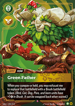 Ivern, Green Father (V.1) UNL-195 Rare Near Mint Englisch Foil