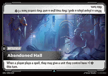 Abandoned Hall UNL-205 Uncommon NM Englisch Foil