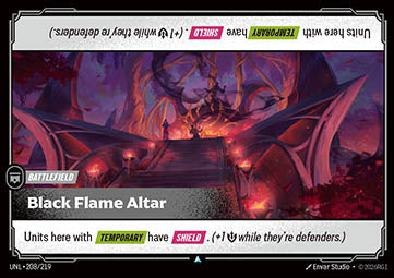Black Flame Altar UNL-208 Uncommon NM Englisch