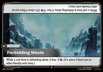 Forbidding Waste UNL-210 Uncommon NM Englisch Foil