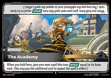 The Academy UNL-216 Uncommon NM Englisch Foil