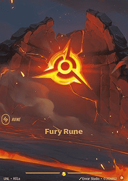 Fury Rune UNL-R01a Showcase Near Mint Englisch Foil