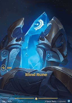 Mind Rune (V.2) UNL-R03a Showcase Near Mint Englisch Foil