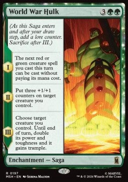 World War Hulk MSH-197 Rare Excellent Englisch Foil