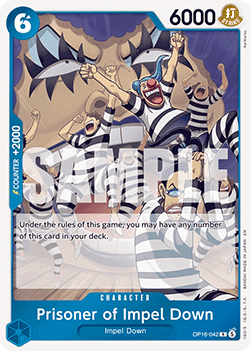 Prisoner of Impel Down (OP16-042) OP16 Rare Near Mint Englisch