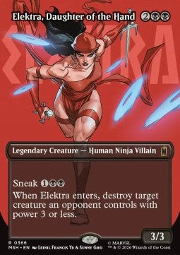 Elektra, Daughter of the Hand (V.2) XMSH-366 Rare Near Mint Englisch Foil