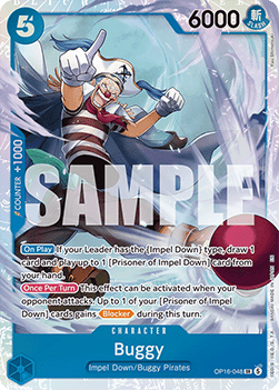 Buggy (OP16-048) (V.1) OP16 Super Rare Near Mint Englisch
