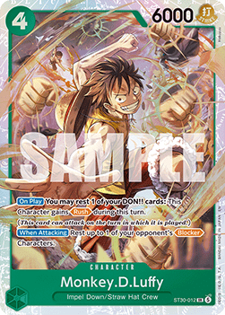 Monkey.D.Luffy (ST30-012) (V.1) ST30 Super Rare Near Mint Englisch