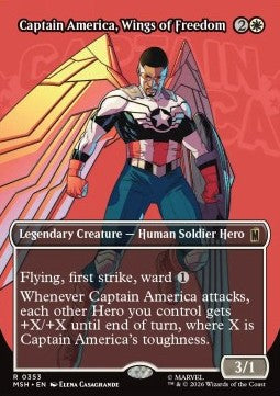 Captain America, Wings of Freedom XMSH-353 Rare Near Mint Englisch