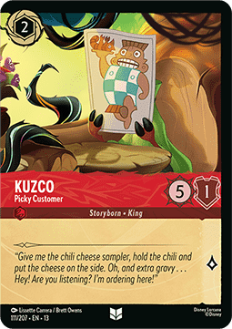 Kuzco - Picky Customer (V.2) 13ATV-111 Uncommon Excellent Englisch Foil