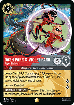 Flash Parr & Violetta Parr - Supergeschwister 13ATV-133 Legendary Near Mint Deutsch