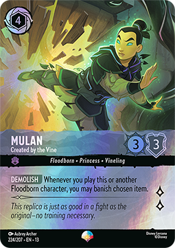 Mulan - Von der Ranke erschaffen 13ATV-224 Epic Excellent Deutsch Foil